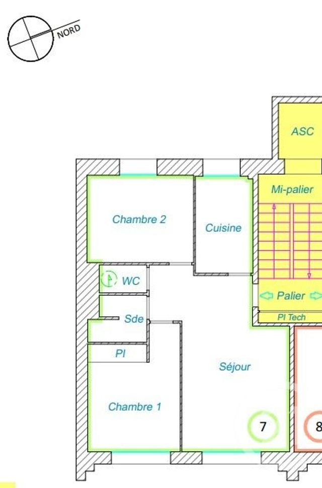 Appartement F3 à vendre - 3 pièces - 49.9 m2 - ST NAZAIRE - 44 - PAYS-DE-LOIRE - Century 21 By Ouest